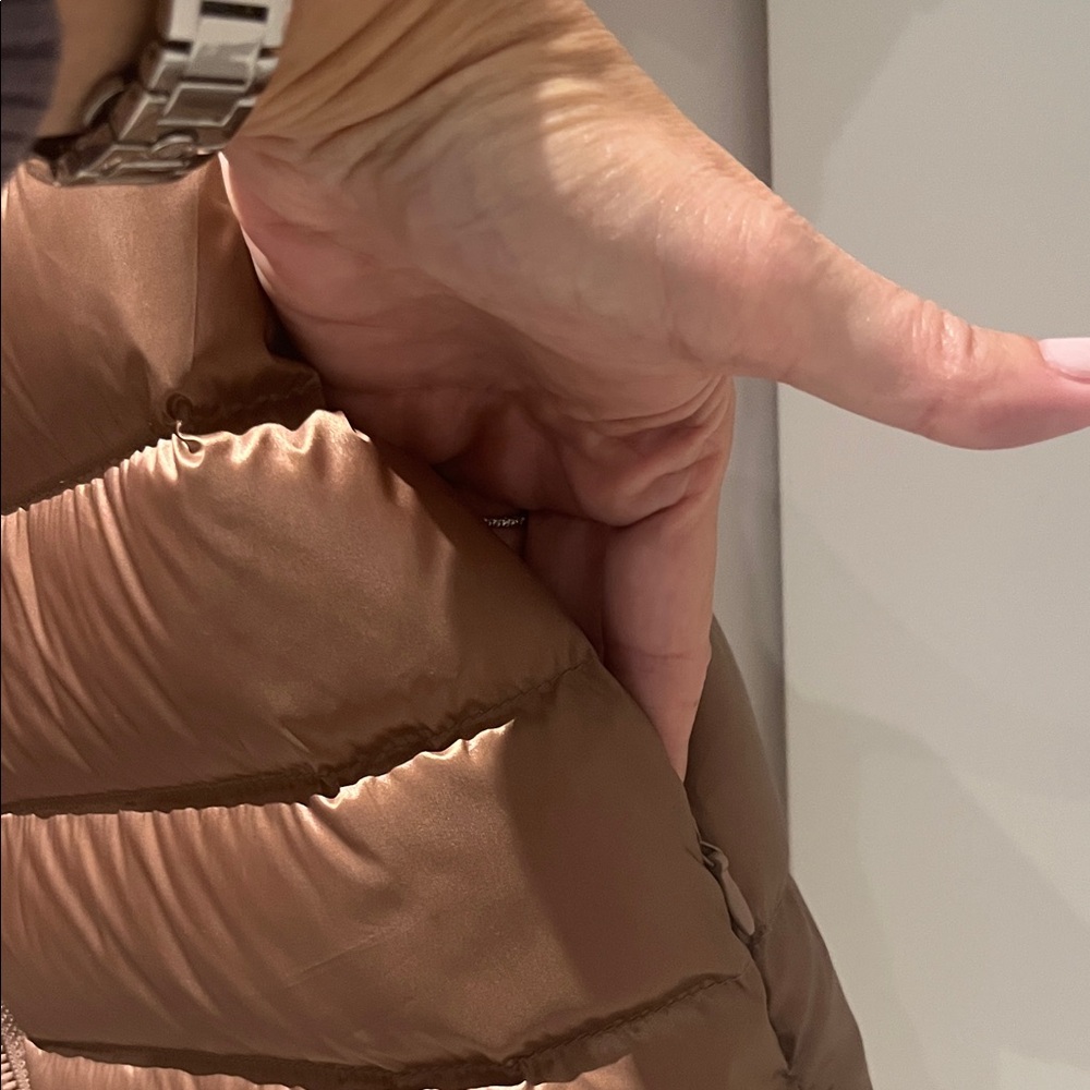Martha Stewart Gold Brown Puffer Jacket with front pockets (Herno lookalike) - Picture 2 of 4